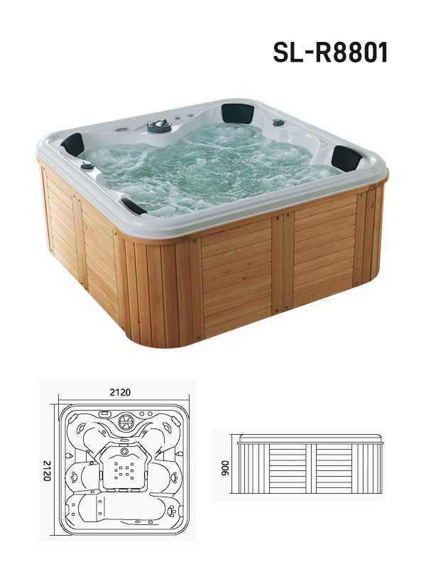 Jacuzzi tipe SL-R8801 – Luxury 4 persons